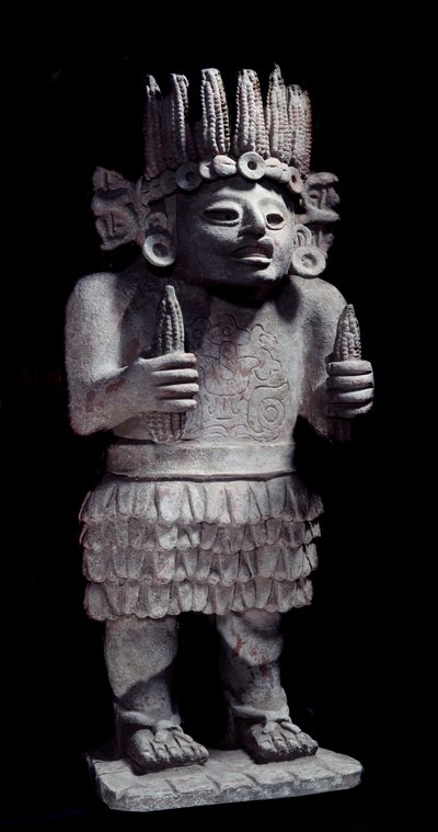 Mayan statue representing the god of maids. Paris, Musee de l
