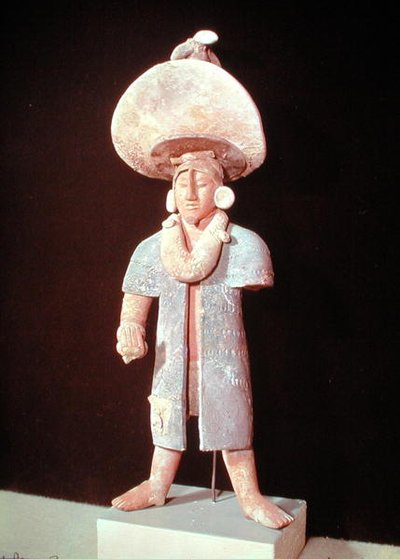 Standing Masculine Figure, from the Cemetery on the Isle of Jaina, Campeche State, 7th-10th Century by Mayan Mayan