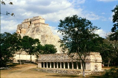 The House of the Birds and the Pyramid of the Musician, Late Classic Maya, c.700-900 AD by Mayan Mayan