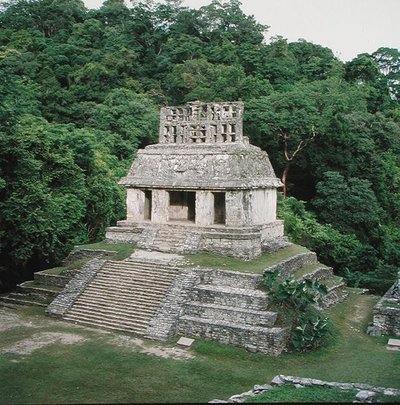 View of the Temple of the Sun, Late Classic Maya by Mayan Mayan