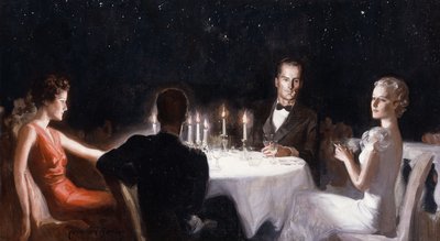 Dinner Under the Stars by McClelland Barclay
