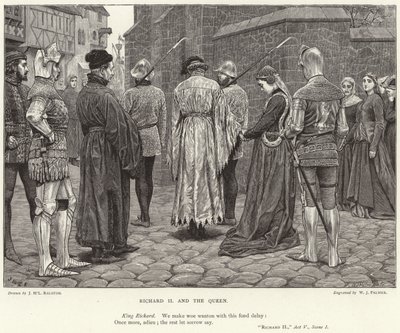 Richard II and the Queen, "Richard II," Act V, Scene I by McLaren John Ralston