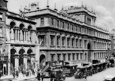 Burlington Arcade entrance and the house of the Royal Academy, Piccadilly by McLeish