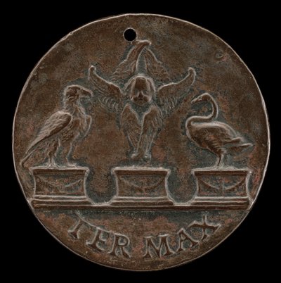 Cherub, Swan, and Eagle (reverse) by Mea