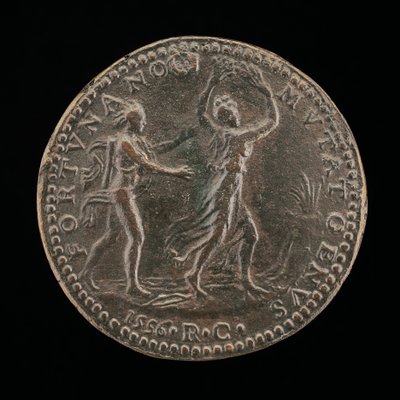 Apollo Pursuing Daphne [reverse], 1556 by Medallist R.C.