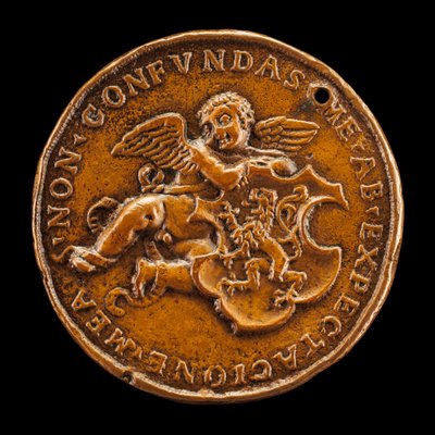 Putto Holding Arms of Vitry [reverse] by Medallist of 1518