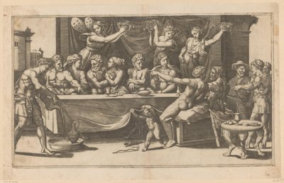 Wedding of Amor and Psyche by Meester van de Dobbelsteen