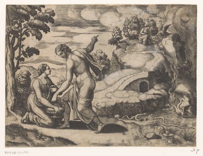 Venus Sends Psyche to a Spring Guarded by Dragons by Meester van de Dobbelsteen