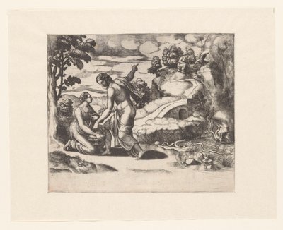 Venus Sends Psyche to a Spring Guarded by Dragons by Meester van de Dobbelsteen