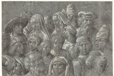 Studies of Heads of Men, Women, and Children by Meester van de Dood