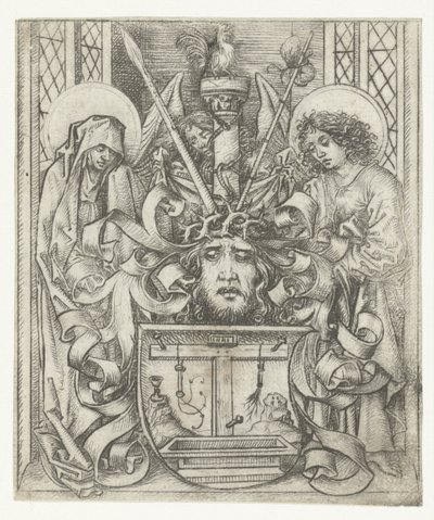 Coat of Arms with the Arma Christi by Meester van het Amsterdamse Kabinet