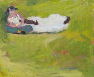 A Young Child Beside a Dead Pony by Megan Williamson