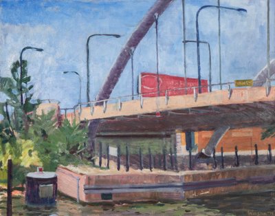 Damen Bridge from the River by Megan Williamson