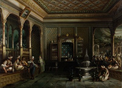 Coffee House in Tophane by Megerdich Jivanian