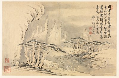 Landscapes in Various Styles after Old Masters by Mei Qing