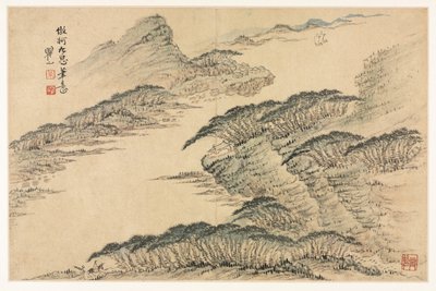 Landscapes in Various Styles after Old Masters by Mei Qing