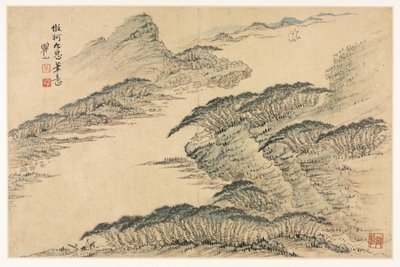 Landscapes in Various Styles after Old Masters, 1690 by Mei Qing