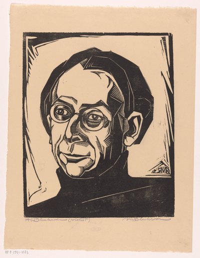 Portrait of Abraham Bleekrode by Meijer Bleekrode (signed by artist)