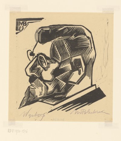 Portrait of David Wijnkoop by Meijer Bleekrode (signed by artist)