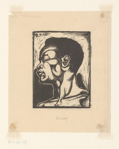 Black Man by Meijer Bleekrode (signed by artist)