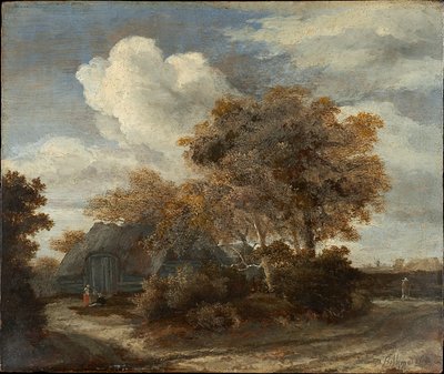 Hut along a Roadside by Meindert Hobbema