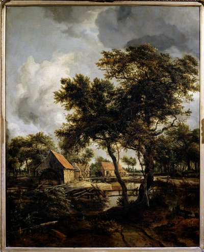 The Water Mill by Meindert Hobbema