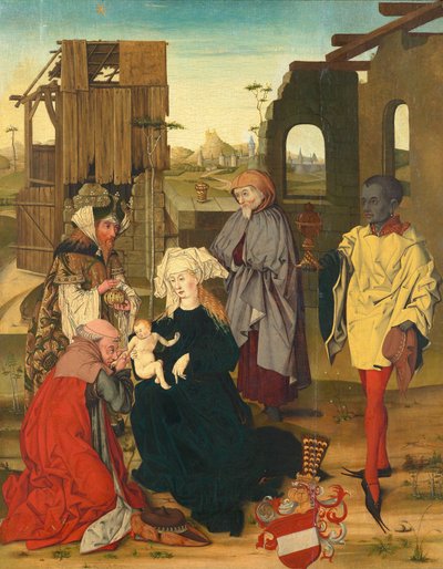 Adoration of the Magi by Meister der Anbetung mit dem Bindenschild