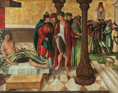 Miraculous Healing of the Leg by Saints Cosmas and Damian by Meister der Legendenszenen