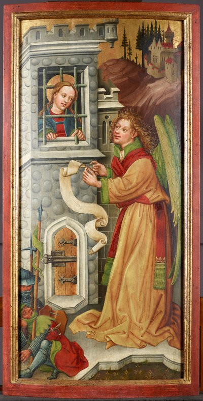 The Angel with the Imprisoned Saint Catherine by Meister des Friedrichsaltars