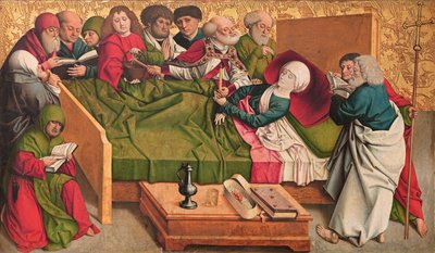 Death of the Virgin, Central Panel of the So-Called Pretschlaipfer Triptych by Meister von Großgmain