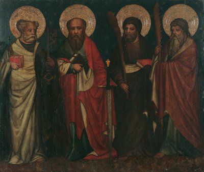 The Apostles Peter, Paul, James the Younger, and Simon by Meister von Laufen