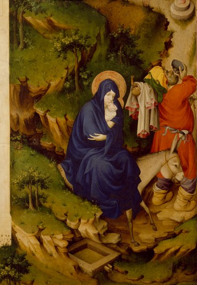 Flight into Egypt (detail) by Melchior Broederlam