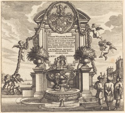 Title Page by Melchior Küsel after Johann Wilhelm Baur