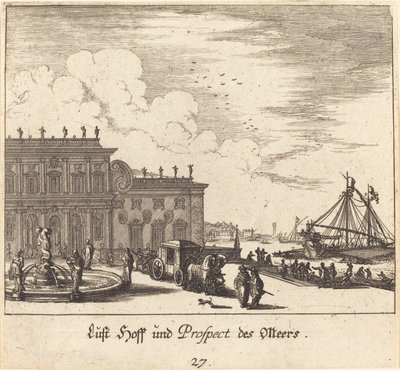 View of Meers by Melchior Küsel after Johann Wilhelm Baur