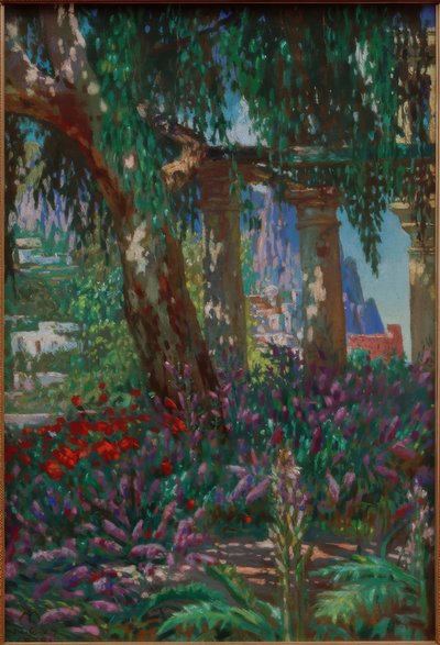 Landscape on Capri: View of a Row of Columns by Melchior Lechter