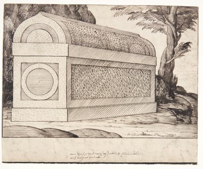 A Sarcophagus by Melchior Lorck