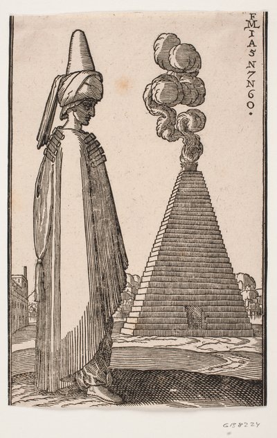 Cloaked Man by Melchior Lorck