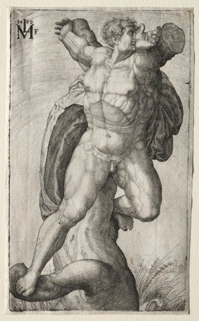 The Crucified Man by Melchior Lorck