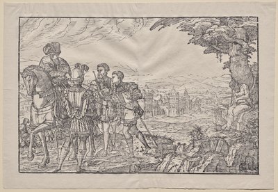 The dead father and his three sons by Melchior Lorck