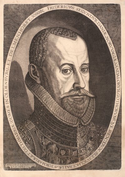 Portrait of King Frederik II by Melchior Lorck
