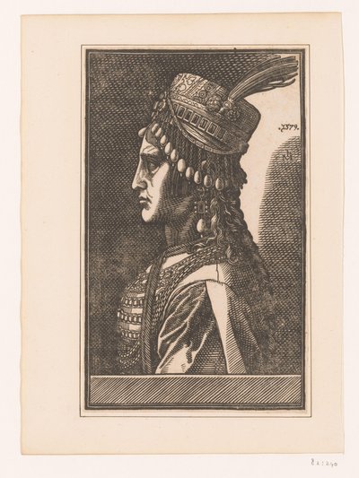 Portrait of an Unknown Woman of a Sultan by Melchior Lorck