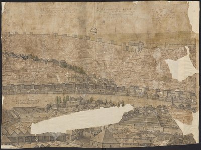 Prospect of Constantinople, Sheet 16, Melchior Lorck, 1559 by Melchior Lorck