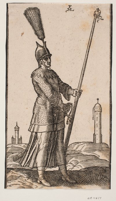 Standing Soldier by Melchior Lorck