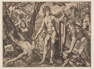 Apollo and Marsyas/Judgment of Midas by Melchior Meier