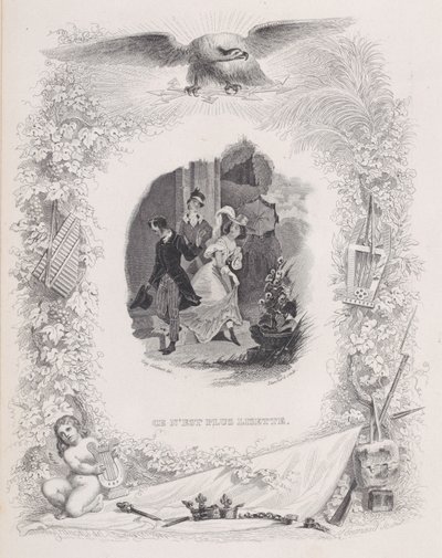 It is No Longer Lisette, from The Songs of Béranger, 1829 by Melchior Péronard, Auguste Blanchard I