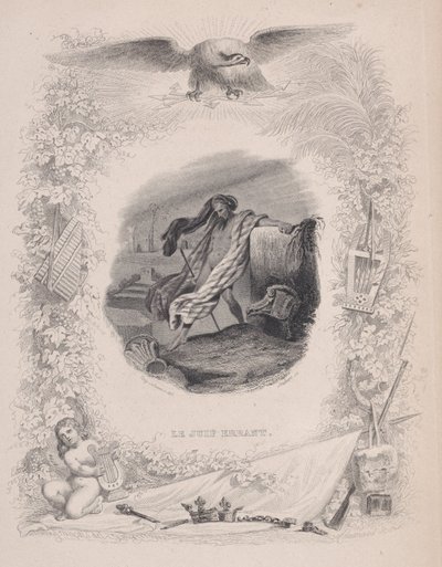The Wandering Jew, from The Songs of Béranger, 1829 by Melchior Péronard, Joubert