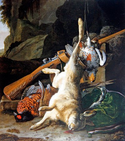 A Still Life of Dead Game by Melchior de Hondecoeter
