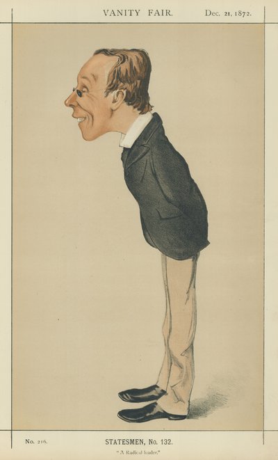 Mr Henry Fawcett (colour lithograph) by Melchiorre Delfico