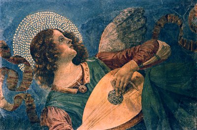 An Angel Playing the Lute, 15th Century by Melozzo da Forli