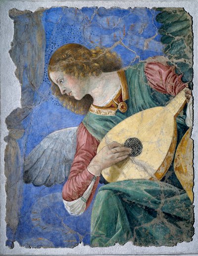 Musical Angel (An angel playing the lute) by Melozzo da Forli